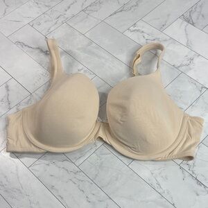 NWOT Cacique Lane Bryant Womans T-Shirt Bra Cream Lightly Lined UNDERWIRE 40D